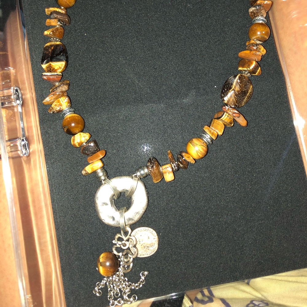One necklace and 3 bracelets.